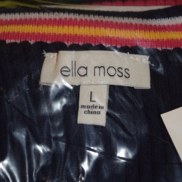 Ella Moss Pink & Black  Simona Bodycon Dress L - Picture 5 of 7